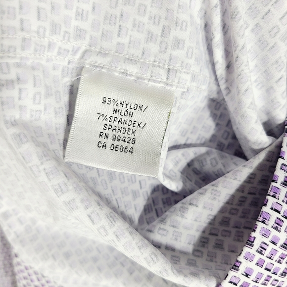 Bugatchi Men's Button Down Shirt All Over Computers Pattern Long Sleeve Size XL - Picture 4 of 13